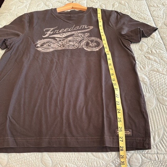 Life is Good Dark grey T shirt with Motorcycle graphic - Picture 7 of 8